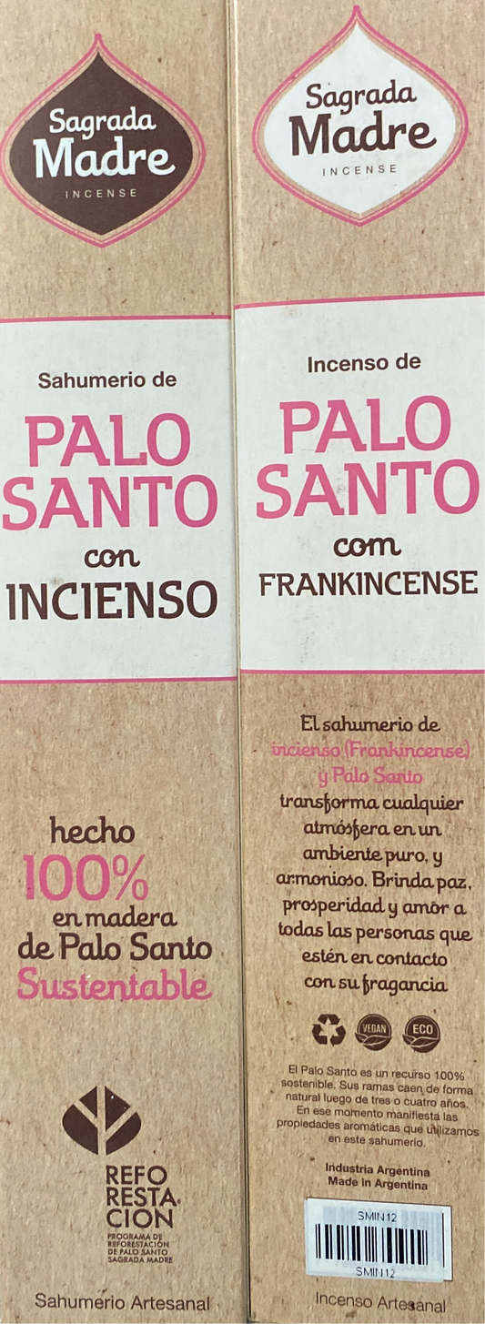 Incienso de Palo Santo y Olíbano(frankincense)